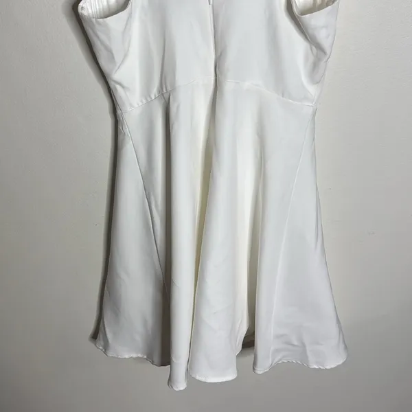 Lulus off white Divine Darling Ruffled Skater Dress Size S - Image 5