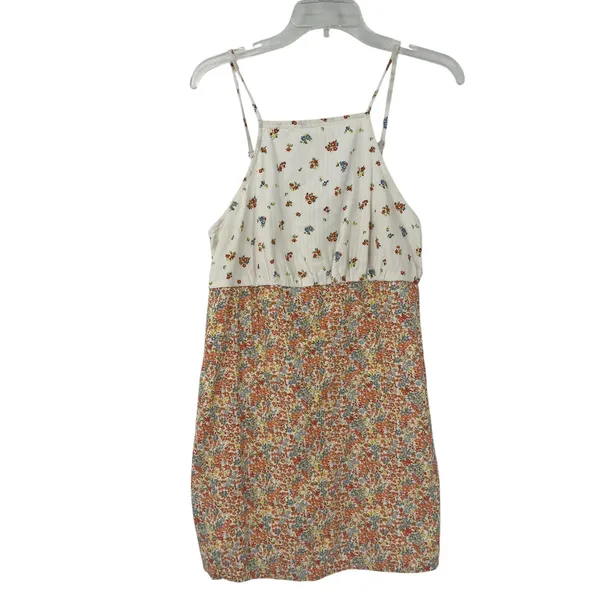 American Eagle Y2K Linen Blend Cottagecore Floral Sundress Medium Boho Coquette - Image 2