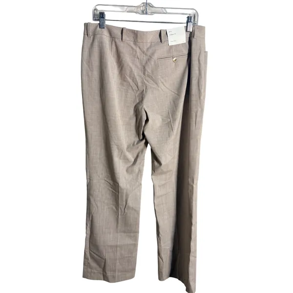 Calvin Klein Modern Fit Tan Plaid Dress Pants Womens 10‎ NWT Business Slacks - Image 7