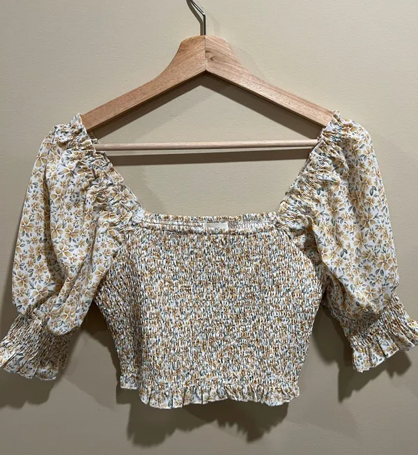 Bohme Floral Smocked Top - Image 2