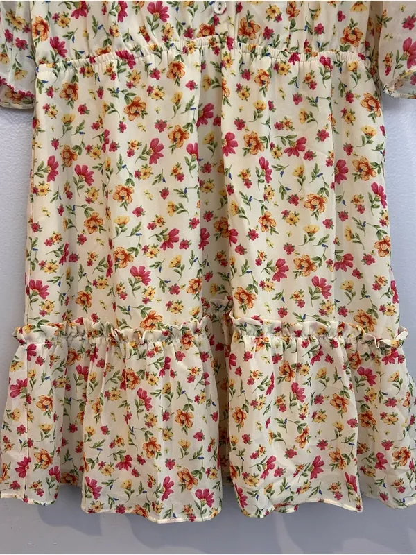 Lost + Wander Love in Bloom Floral Ruffle Mini Dress mini dress - Image 4