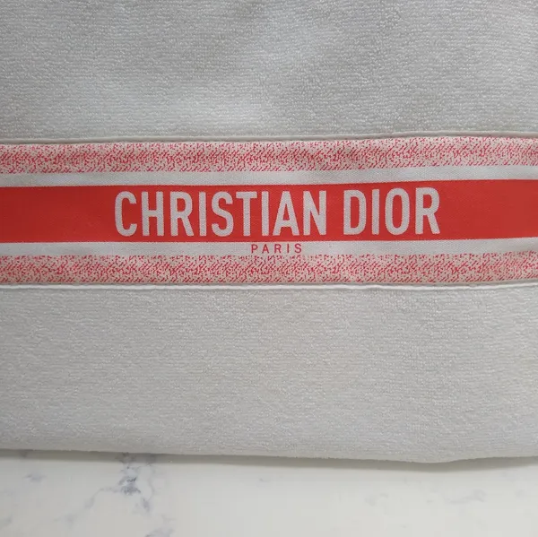 Christian Dior Terry Fabric Clutch Pouch Wristlet New No Tag - Image 2