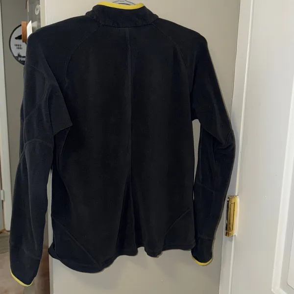 Nike quarter 1/4 zip up Black and Yellow fleece Pullover - Image 7
