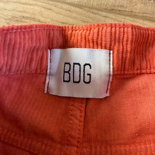 BDG Size 27 or 4 Corduroy orange mom jean shorts - Image 3