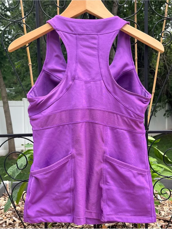 Athleta PR Racerback Tank Purple Size S Activewear Running Yoga Pilates Gym - Image 4