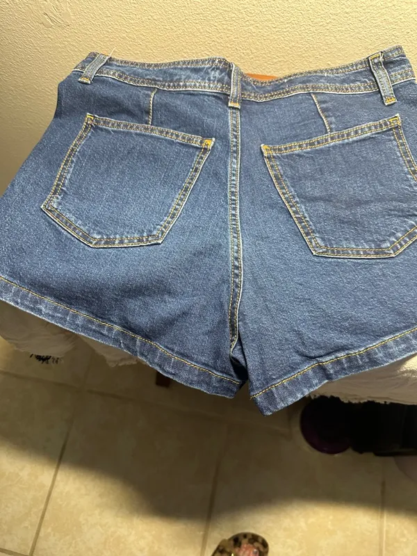 High Waist Blue Denim Women’s Shorts Sz 10 by Universal Thread Goods co. NWT - Image 4