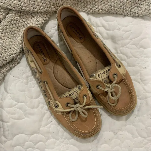 Leopard Print Women’s Sperry Boat Shoes Slip Ons - Image 2