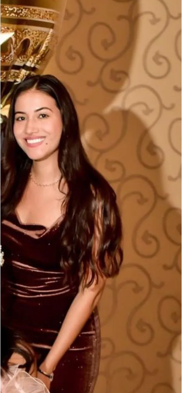 Brown sparkly long dress Size M - Image 2