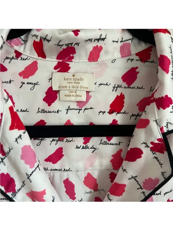 Kate Spade lipstick swatch pajama set - Image 4