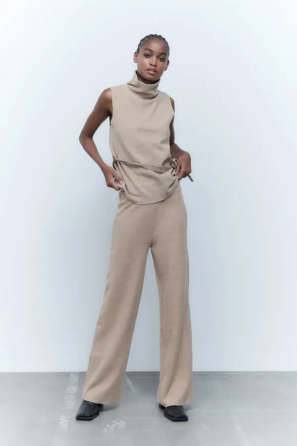Zara Soft Drawstring Top - Image 2