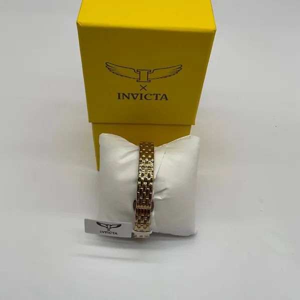 Invicta Wildflower I Womens Gold Tone Crystal Bezel Watch 30mm New in Box - Image 2