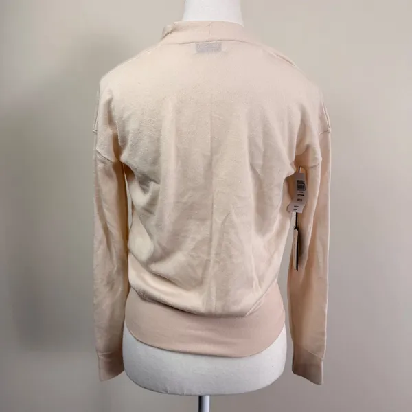 Babaton Jotham Extra Fine Merino Wool Wrap Sweater in Giselle XS NEW - Image 3