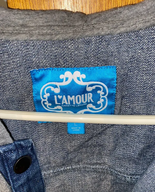 L Amour Jean Jacket Multiple Size L - Image 2
