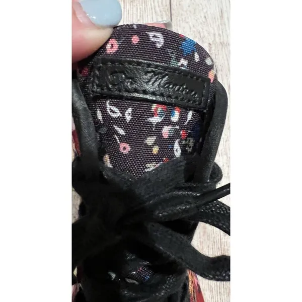 Dr. Martens Pink Floral Boots Kids Size 4 Womens Size 6 - Image 12