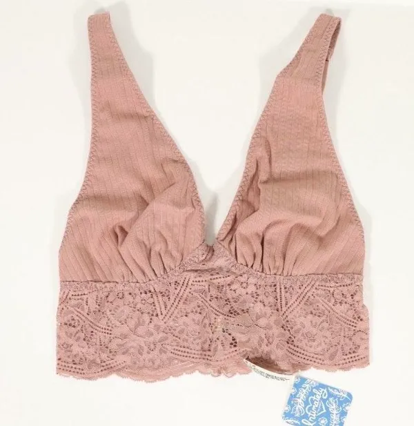 Free People NWT Teagan Bralette In Strawberry Nude - Image 4