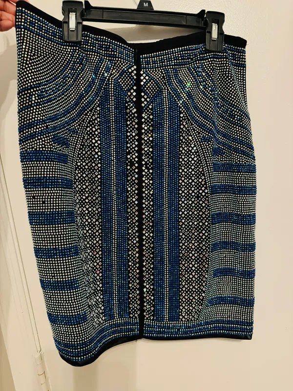Akira Mini Rhinestone Skirt Size XL - Image 3