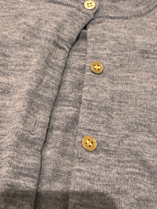 J. Crew Gray Gold Cardigan - Image 2