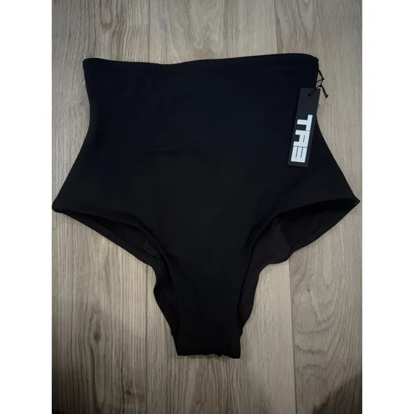 TA3 Corset Sculpting Slimming Black Extreme Kini Swim Bikini Bottom UPF NWT S - Image 2