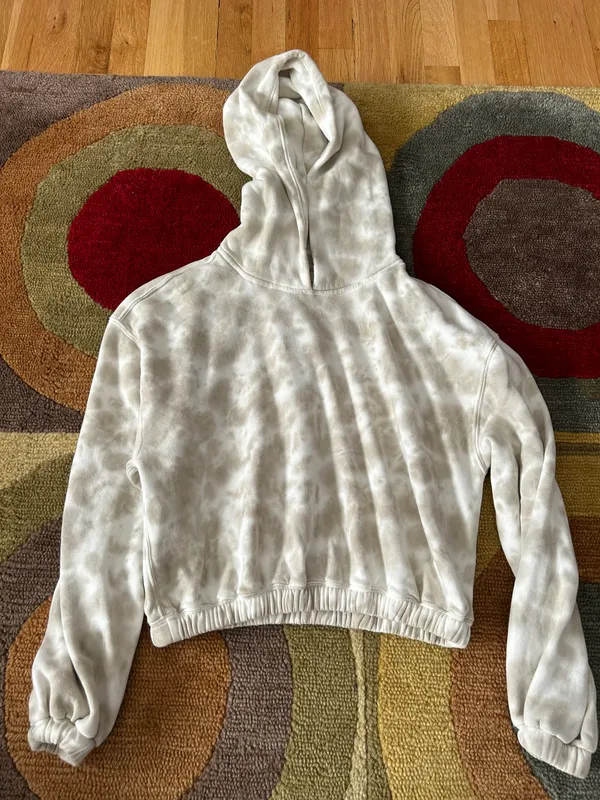 Abercrombie Collection Tie Dye Hoodie Sweatshirt Cropped Small - Image 2