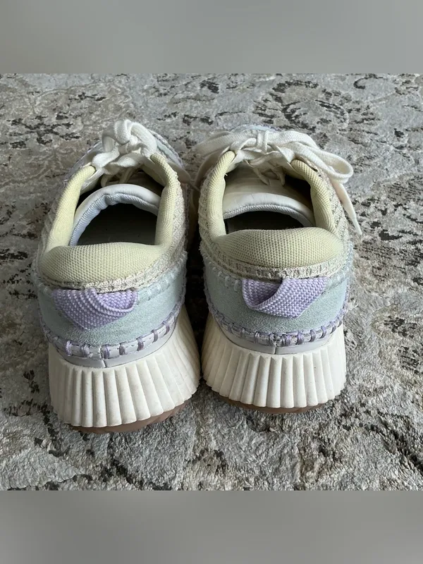 Modern Women's Pastel Knit Platform Sneakers 🌸 - Image 10