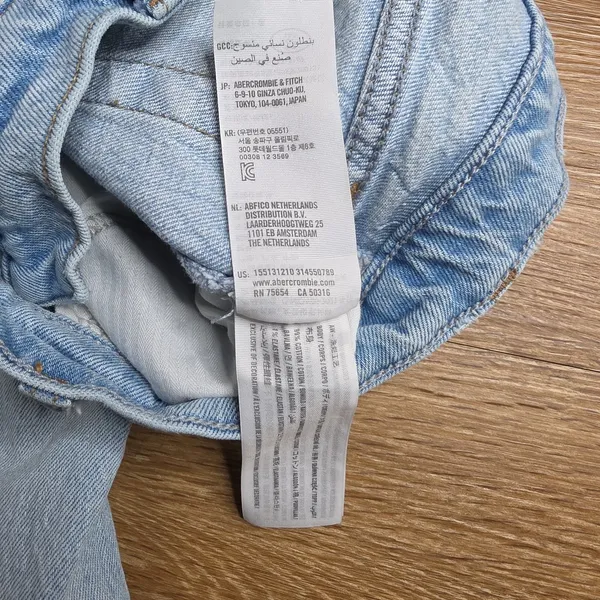 Abercrombie & Fitch The Dad Jeans Women 24 00S Curve Love High Rise Light Wash - Image 8