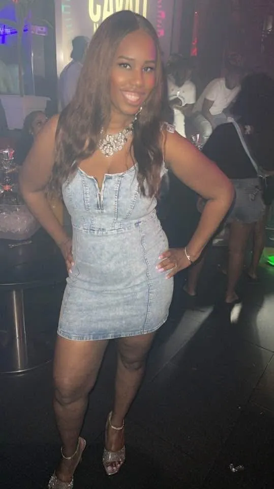Denim Mini Dress Blue Size XL - Image 4
