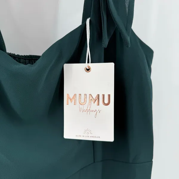 SHOW ME YOUR MUMU Bridesmaid Dress Size Small NWT Claire Midi Wedding Green - Image 6