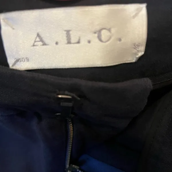 ALC Navy Blue Zip Ankle Dress Career Casual Pants Women’s Size 6 - Image 9