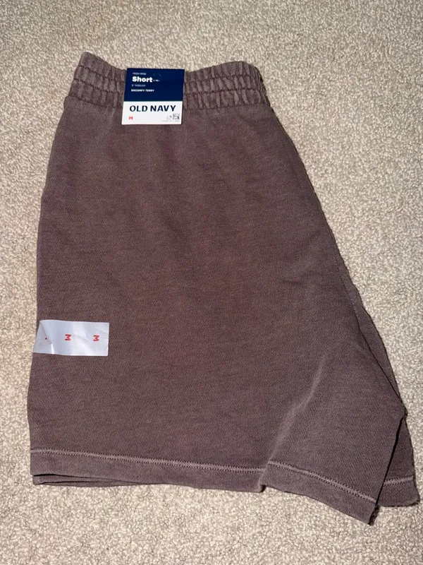 Old Navy Brown Elastic-Waist Athletic Shorts - Image 2