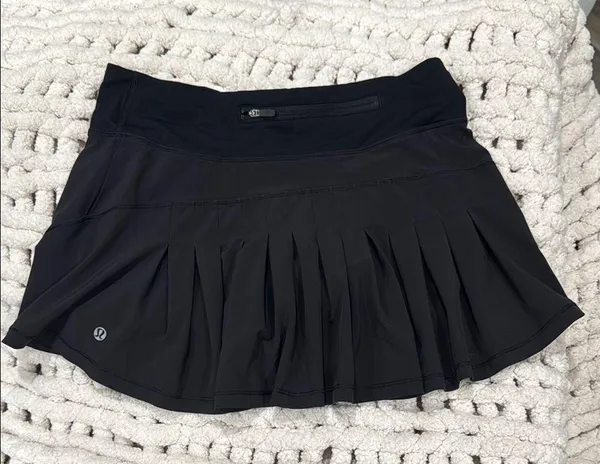 Black Lululemon Pleated Tennis Skirt - Image 2
