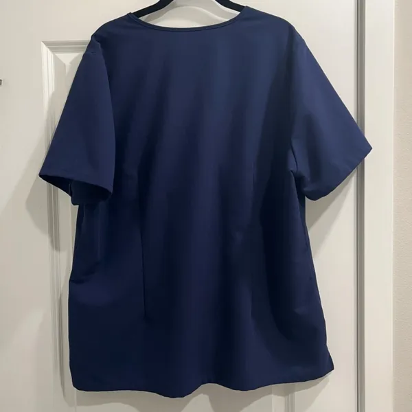 Figs Women's Catarina One Pocket Scrub Top Navy Blue V-Neck Medical Shirt Sz XXL - Image 8