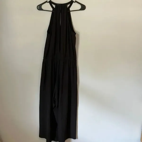 Athleta Black Sol Wide Leg Romper Jumpsuit Sz 2 #416636 N0525 #784 - Image 10