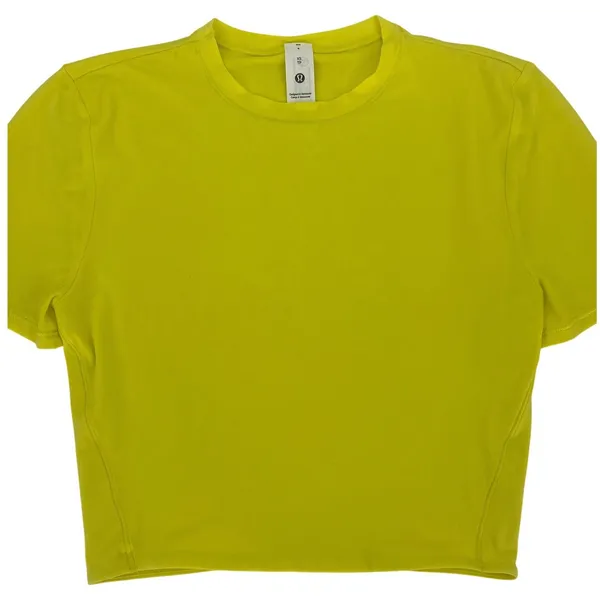 Lululemon Wundermost Ultra-Soft Nulu Cropped T-Shirt Daisy Glow XS - Image 3