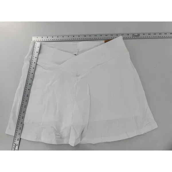 PINK - Victoria's Secret Active Skort Skirt High Waist V Crossover White Size XXL - Image 7