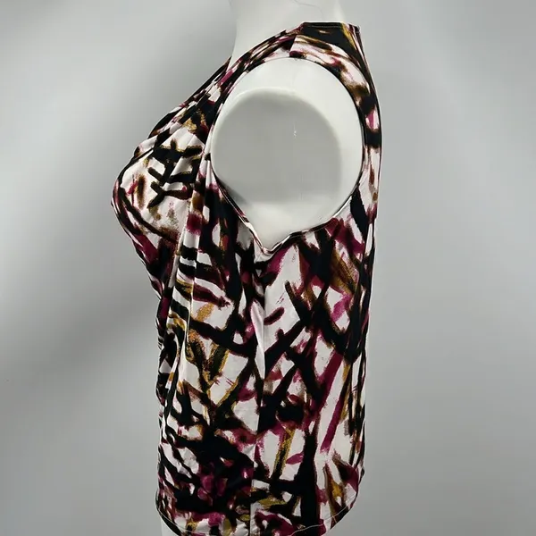Worthington sleeveless abstract print top XL - Image 3