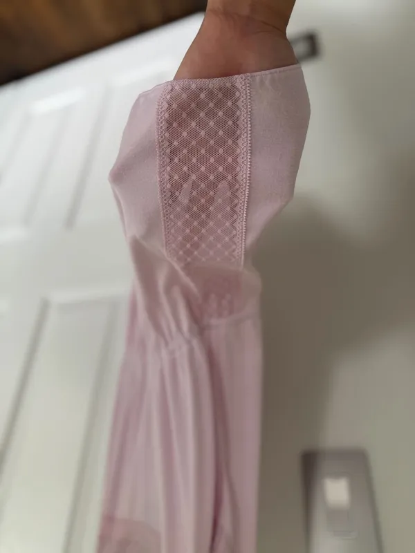 Victoria's Secret Women’s Sleep Romper Medium Pink Lace Trim Lounge Feminine - Image 7