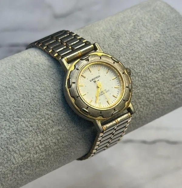 Vintage Eurotech Two Toned Classic Womens Wristwatch - Image 3