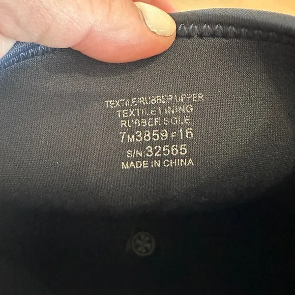 Tory Burch tall April Rain boot navy blue size 7 - Image 8