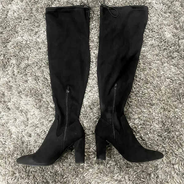 JUSTFAB Mariam Heeled Over-The-Knee Boot in Black, Size 8.5​​​​​​ - Image 3
