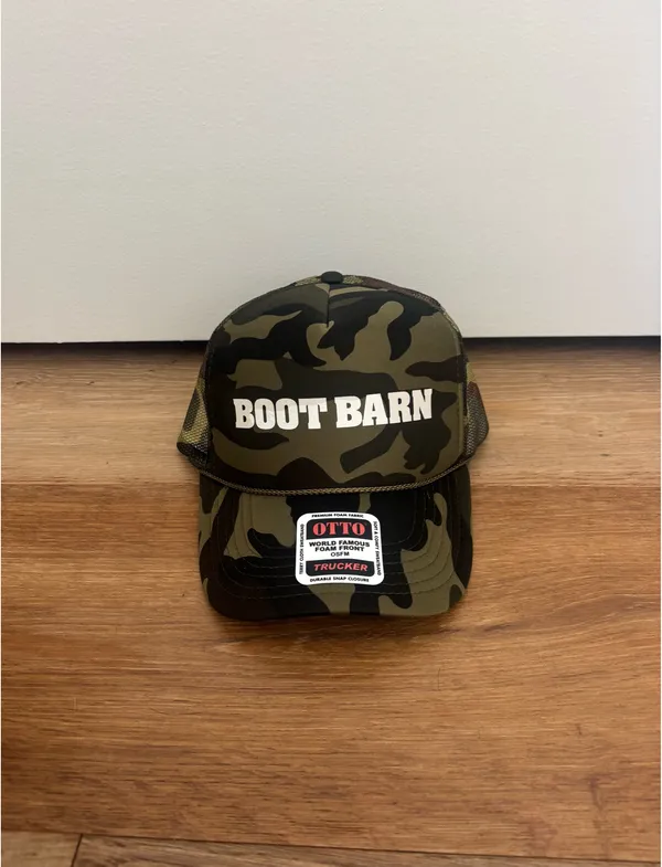 BOOT BARN CAMO PRINT LOGO BALL CAP Green - Image 2
