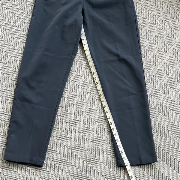 High-Rise Navy Women's Tapered Dress Pants - Image 5