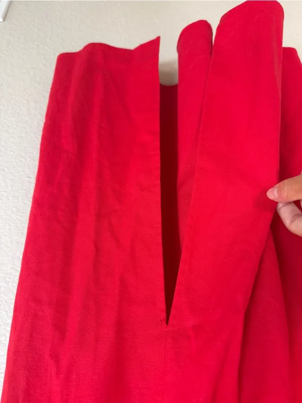 Few Moda Cassia Linen Midi Dress in Red size 8 $173 - Image 15