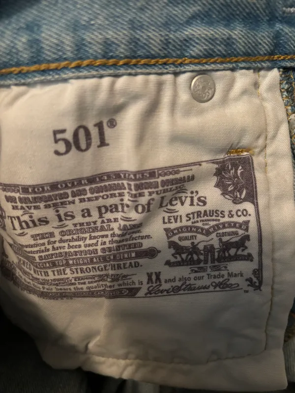Levis 501 Jean Shorts - Image 4
