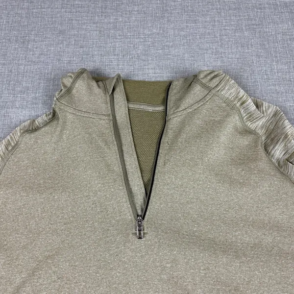 Lululemon Hoodie Mens L Green‎ 1/4 Zip Stretch Your Head Lightweight - Image 4