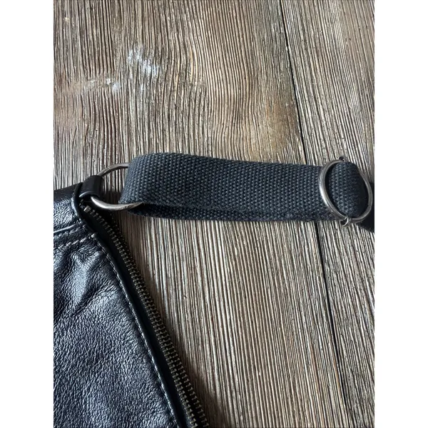 The Sak black Leather Clutch Crossbody Shoulder Bag camila texture classic - Image 12