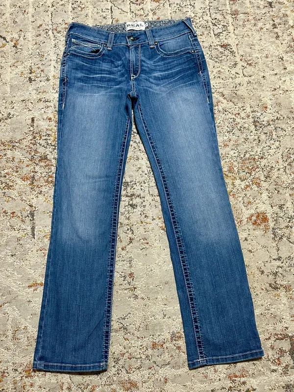 Ariat R.E.A.L. Straight leg Western Cowgirl Jeans size 31R - Image 14