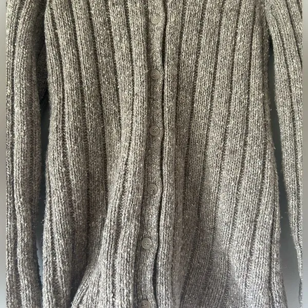 J. Crew Thick Wool Blend Cardigan Sweater Size Medium Fall Cozy Chic - Image 5