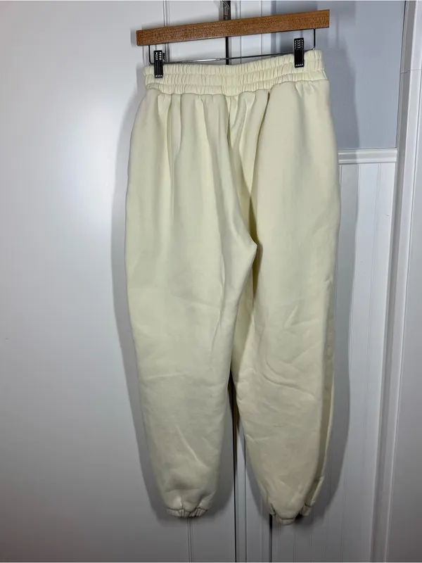 Comfrt‎ original Sweatpant Cream yellow Oversized Women's Jogger Pants Sz Medium - Image 3