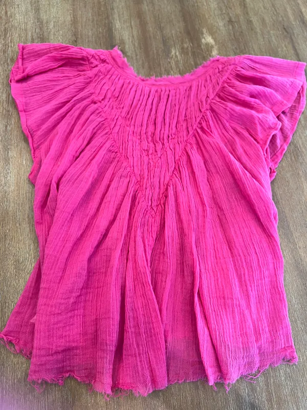 Free People Padma Flutter Sleeve Blouse - Image 2