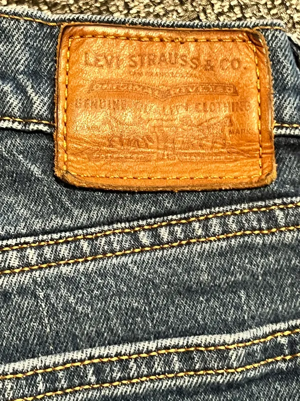 Womens 29"x25" Levi Strauss Big "E" Wedgie Straight Button Up Jeans - Image 12